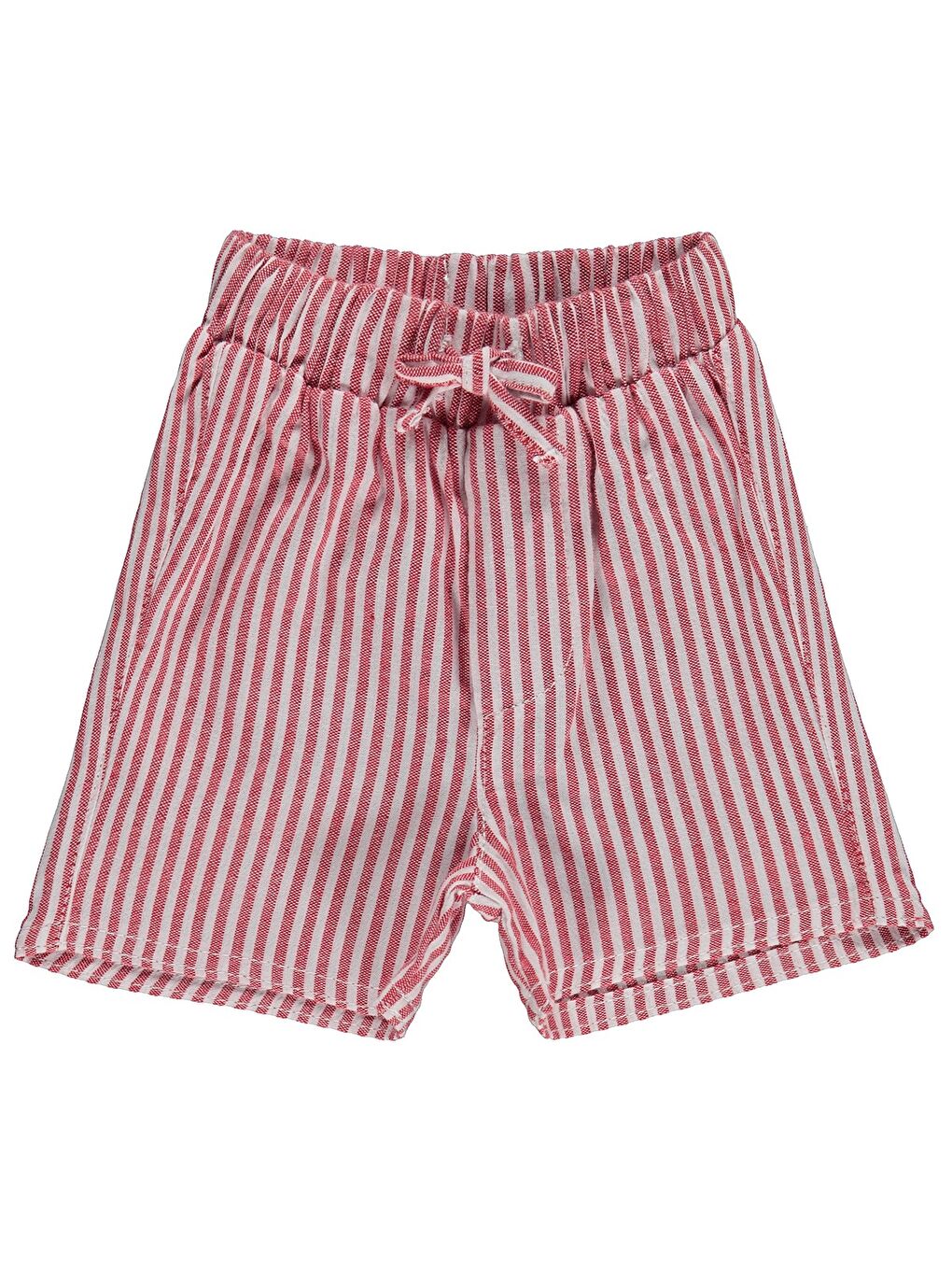 Baby Çizgili 6-18 Ay Şort - Kırmızı