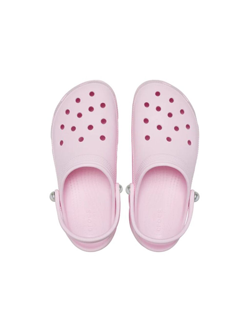 Pembe Classic Platform Pearl Clog Kadın Terlik 211231_6ZW-4