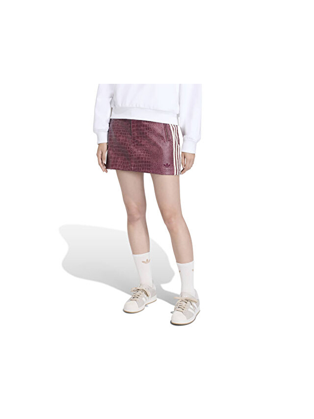 Pleather Sk Kadın Günlük Etek Kd8785 Kırmızı-1