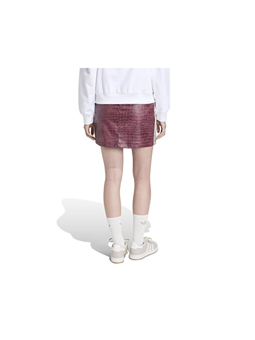Pleather Sk Kadın Günlük Etek Kd8785 Kırmızı-2