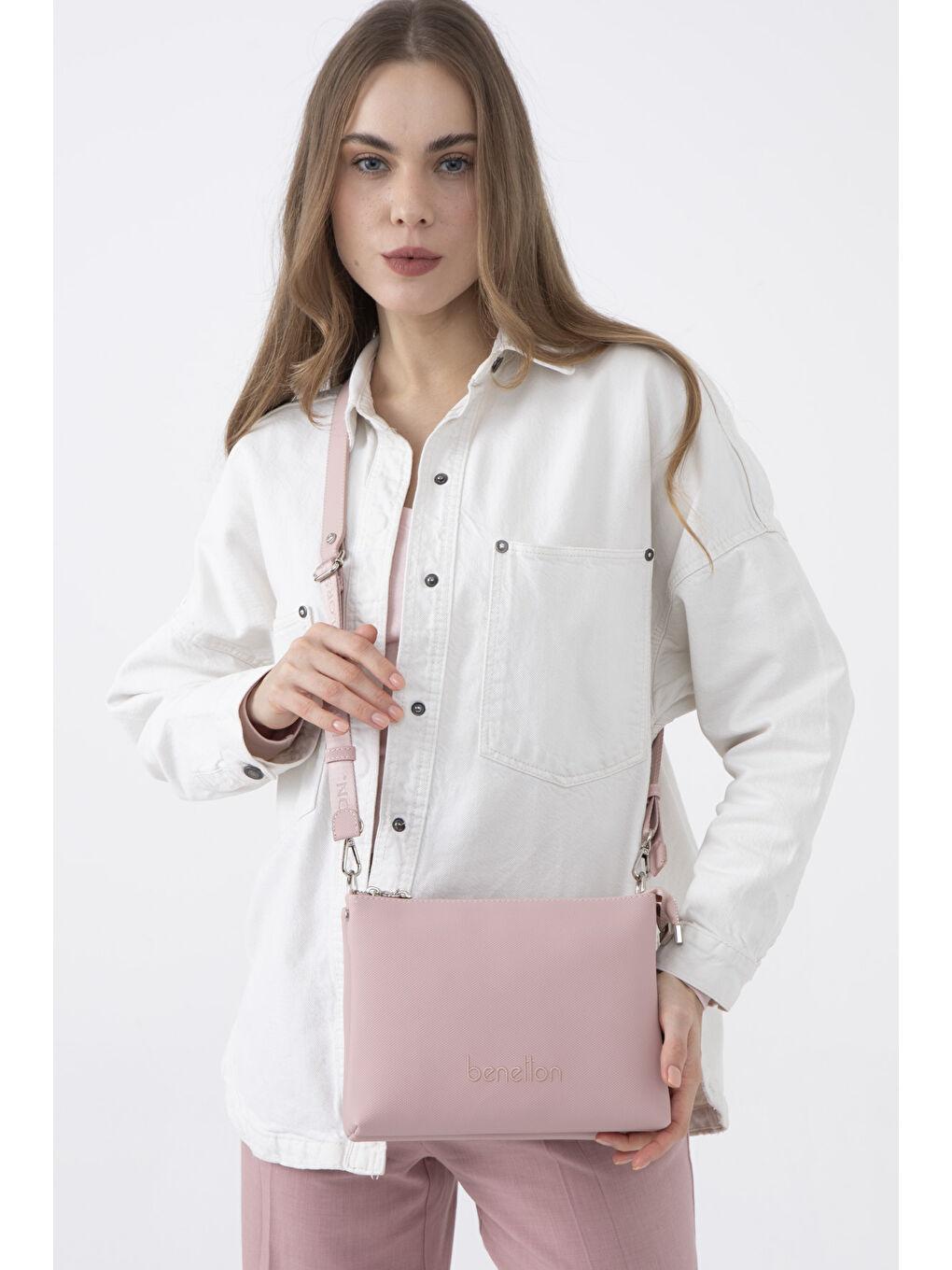 Kadin Çapraz Çanta Pembe BNT1580-2