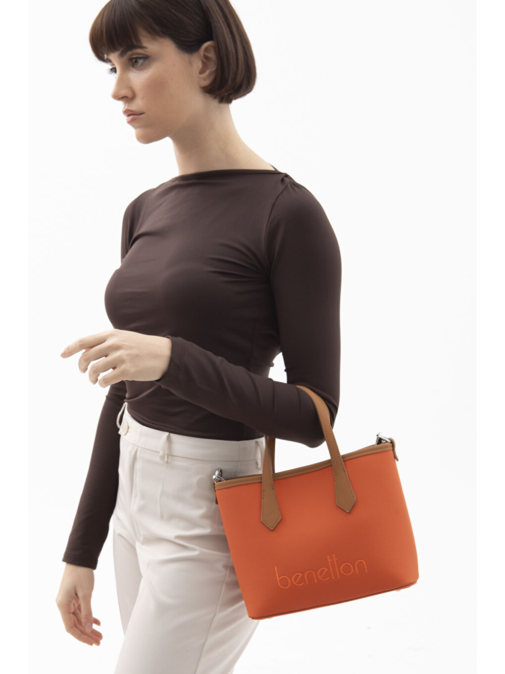 Kadin El Çantasi Turuncu-Camel BNT1588-1