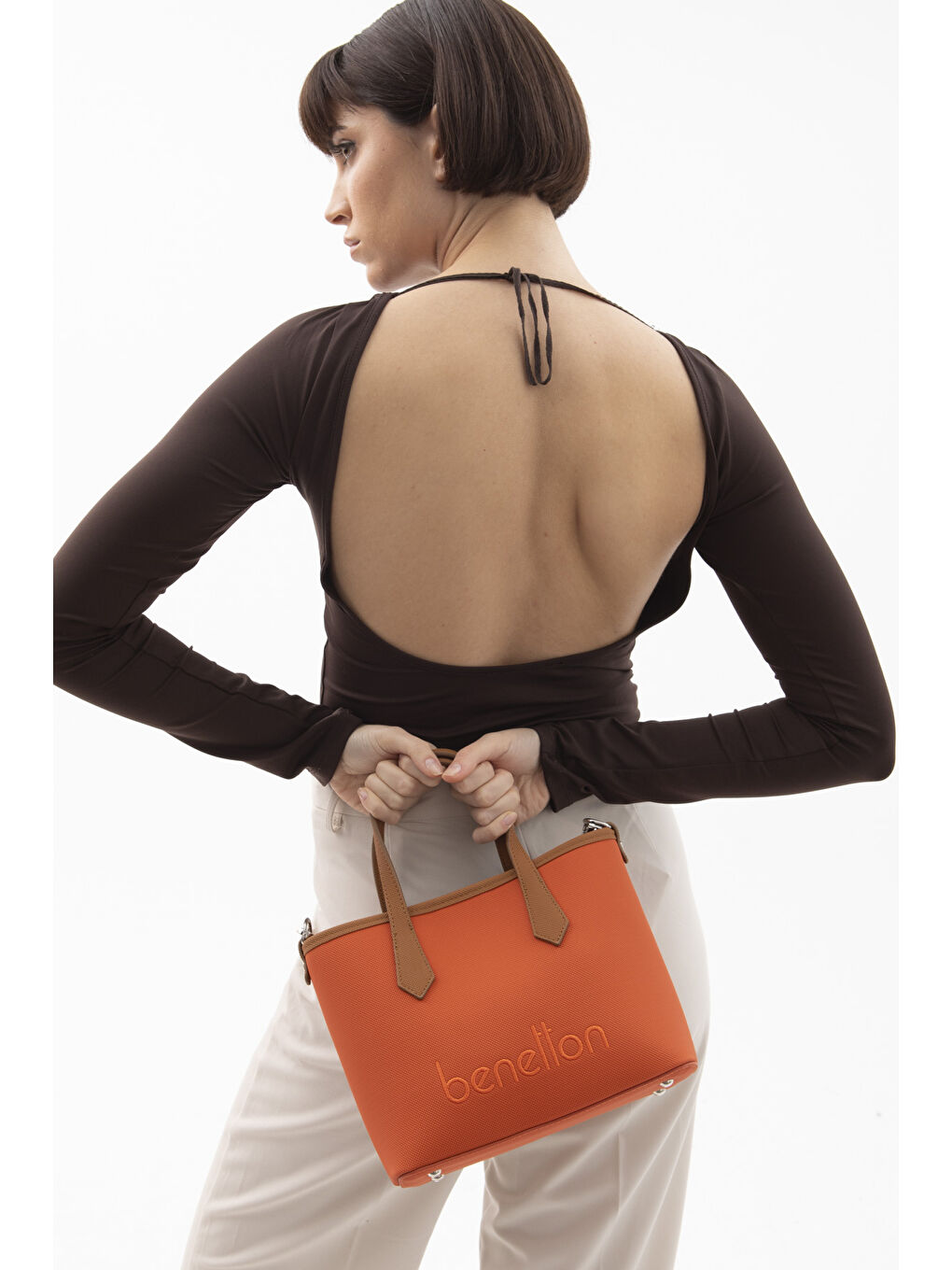 Kadin El Çantasi Turuncu-Camel BNT1588-2