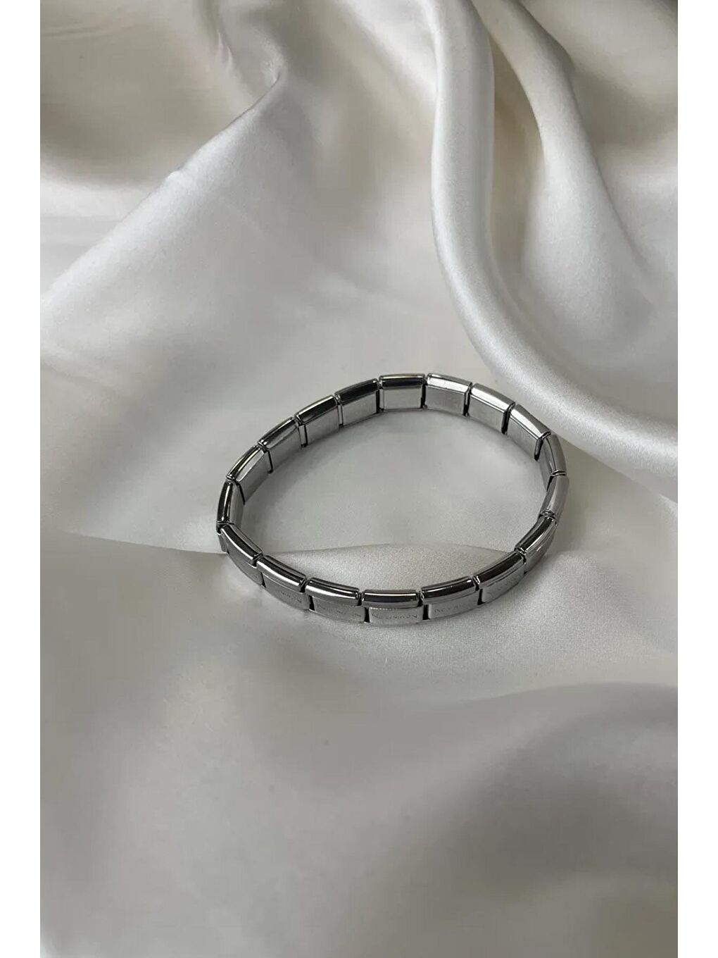 Gri İtalyan Paslanmaz Çelik Nonim Bileklik