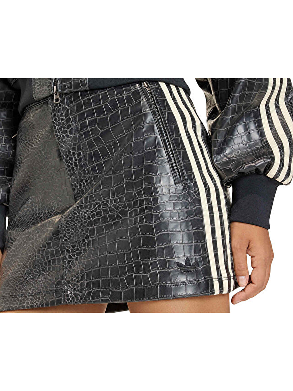 Pleather Sk Kadın Günlük Etek Ke5034 Siyah-9