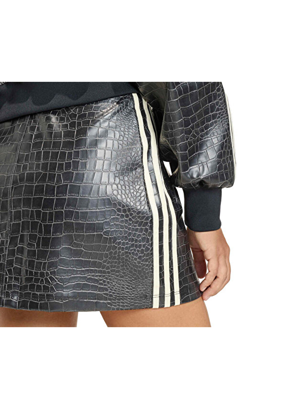 Pleather Sk Kadın Günlük Etek Ke5034 Siyah-10