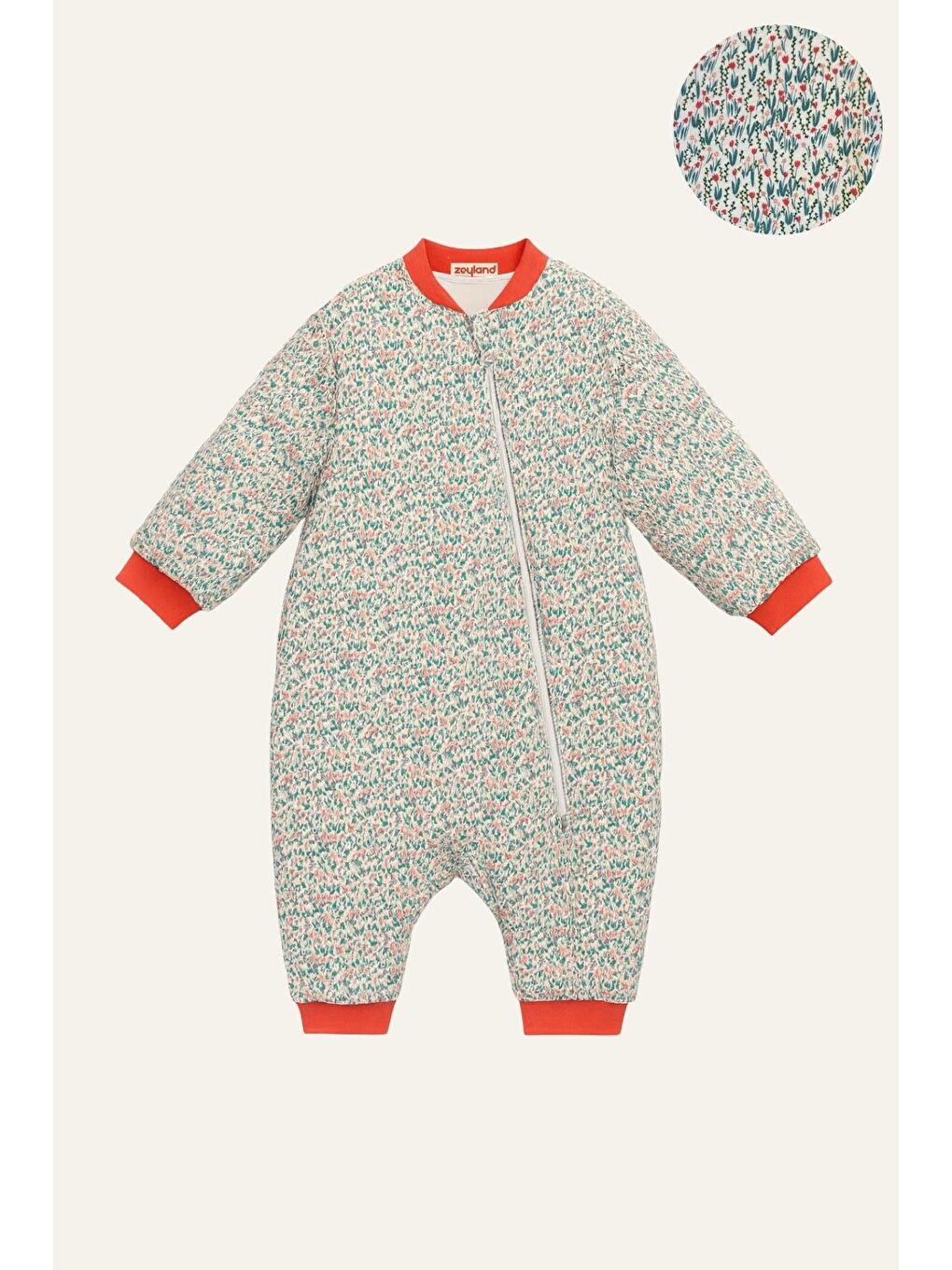 Kız Çocuk Elyaf Dolgulu Uyku Tulumu  - Turkuaz-1