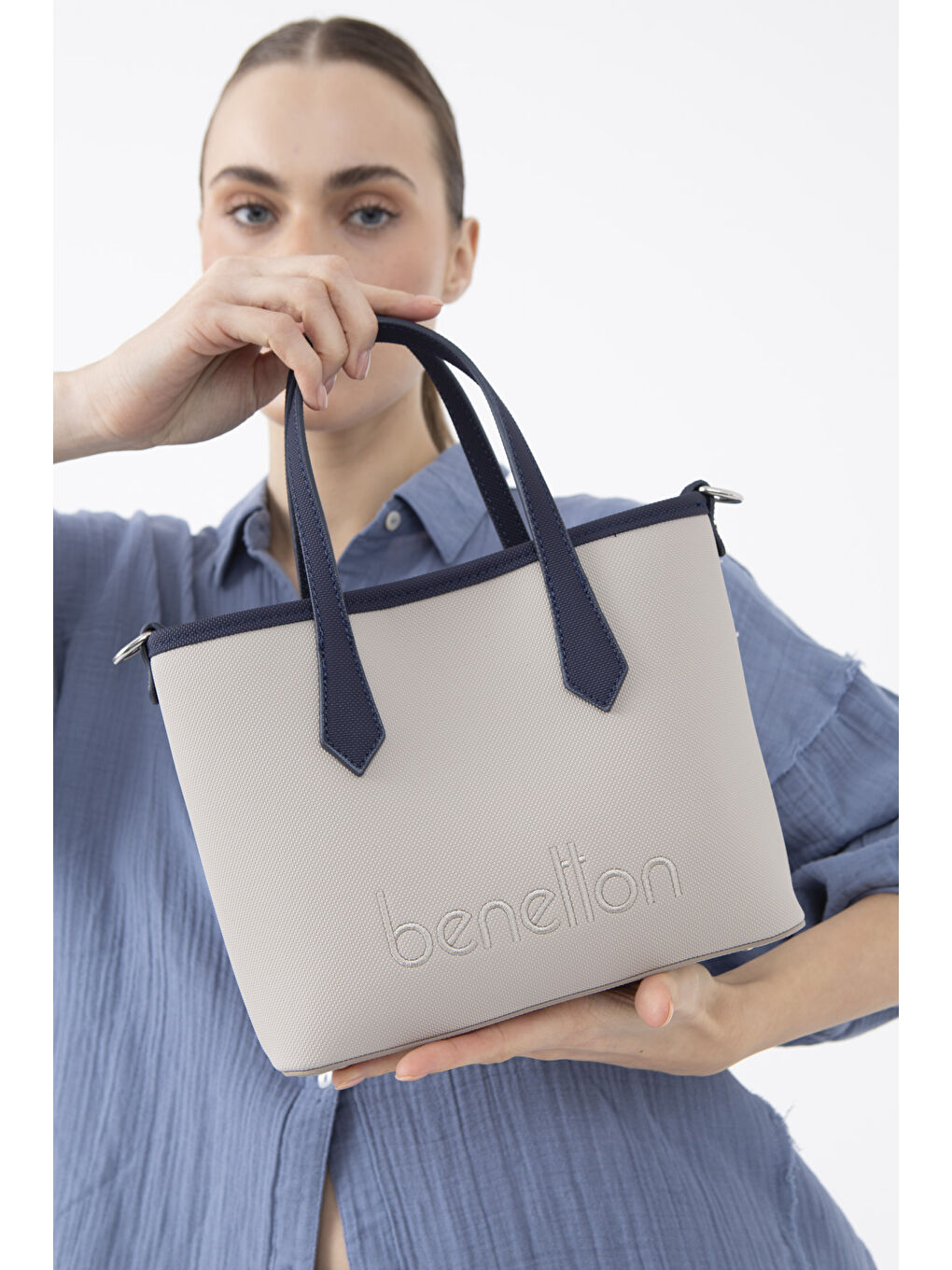 Bej Kadin El Çantasi Taş-Laci BNT1588