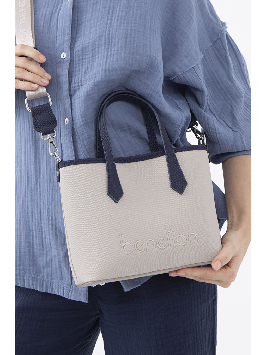 Bej Kadin El Çantasi Taş-Laci BNT1588-3