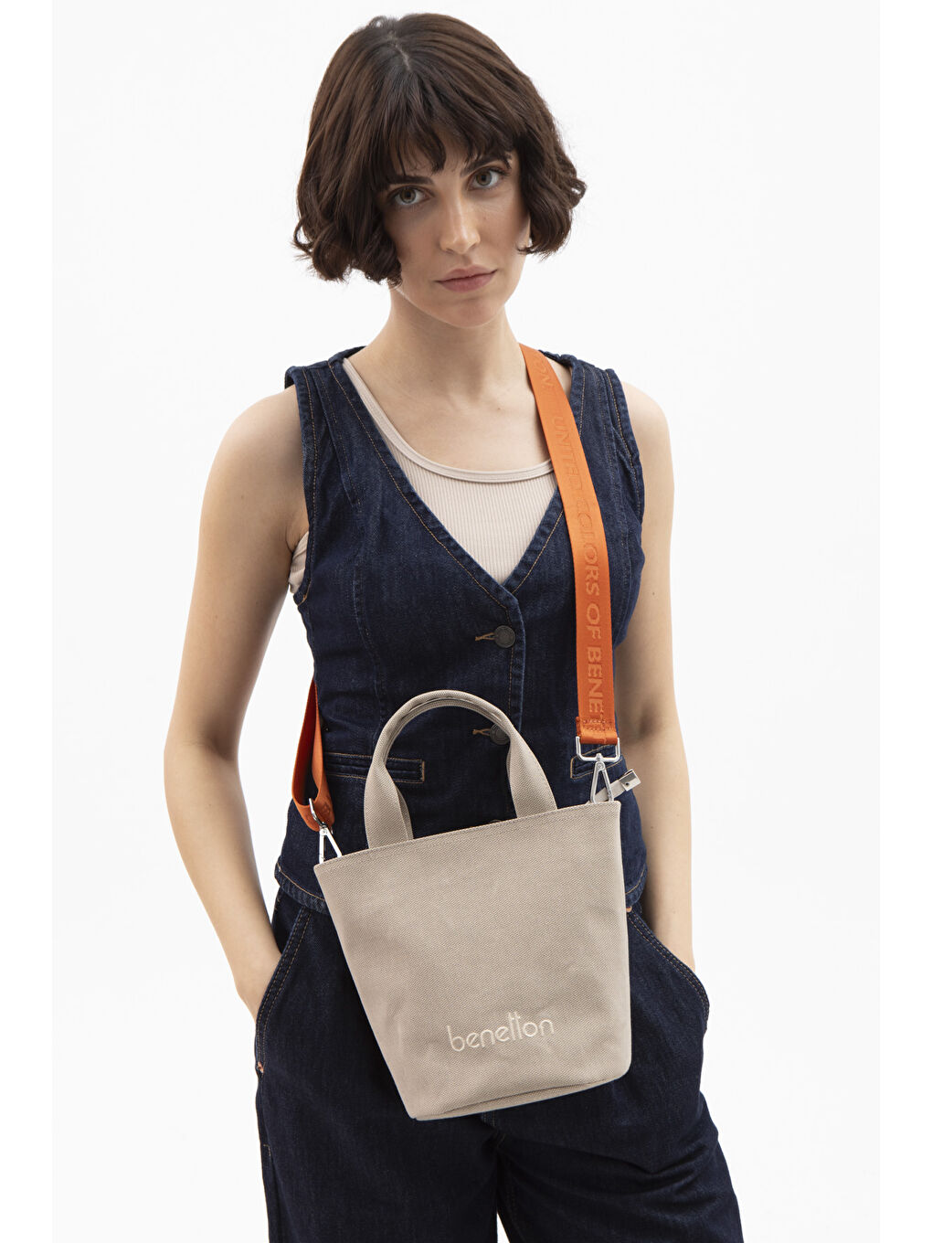 Bej Kadin El Çantasi Kum BNT1619-1