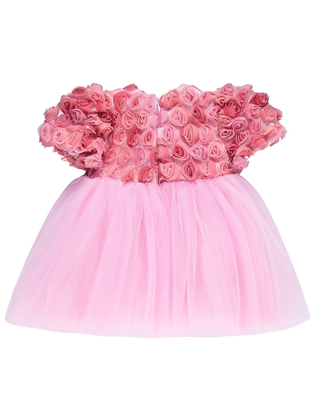 Pembe Baby Roba Güllü 6-18 Ay Elbise - Pudra-1