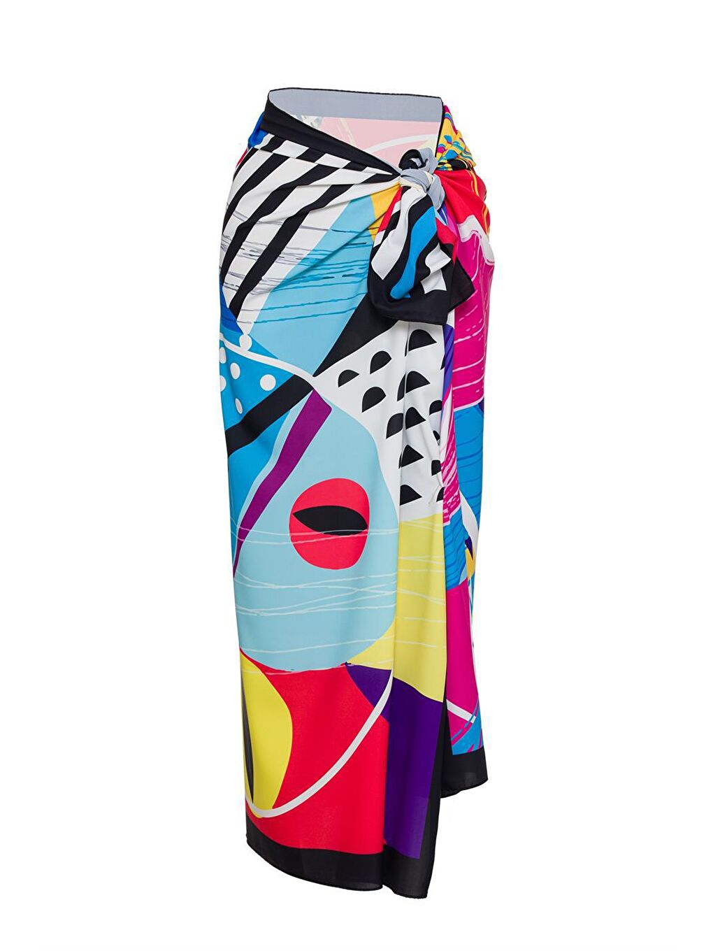 Sailor Moda Karişik Hawaii Pareo İpeksi İç Göstermez