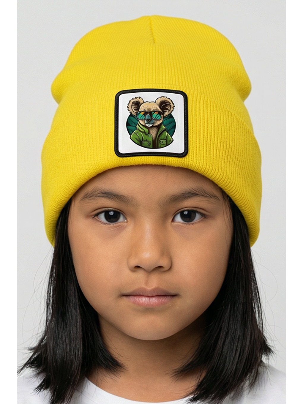 Koala Logolu Sarı Çocuk Bere-2