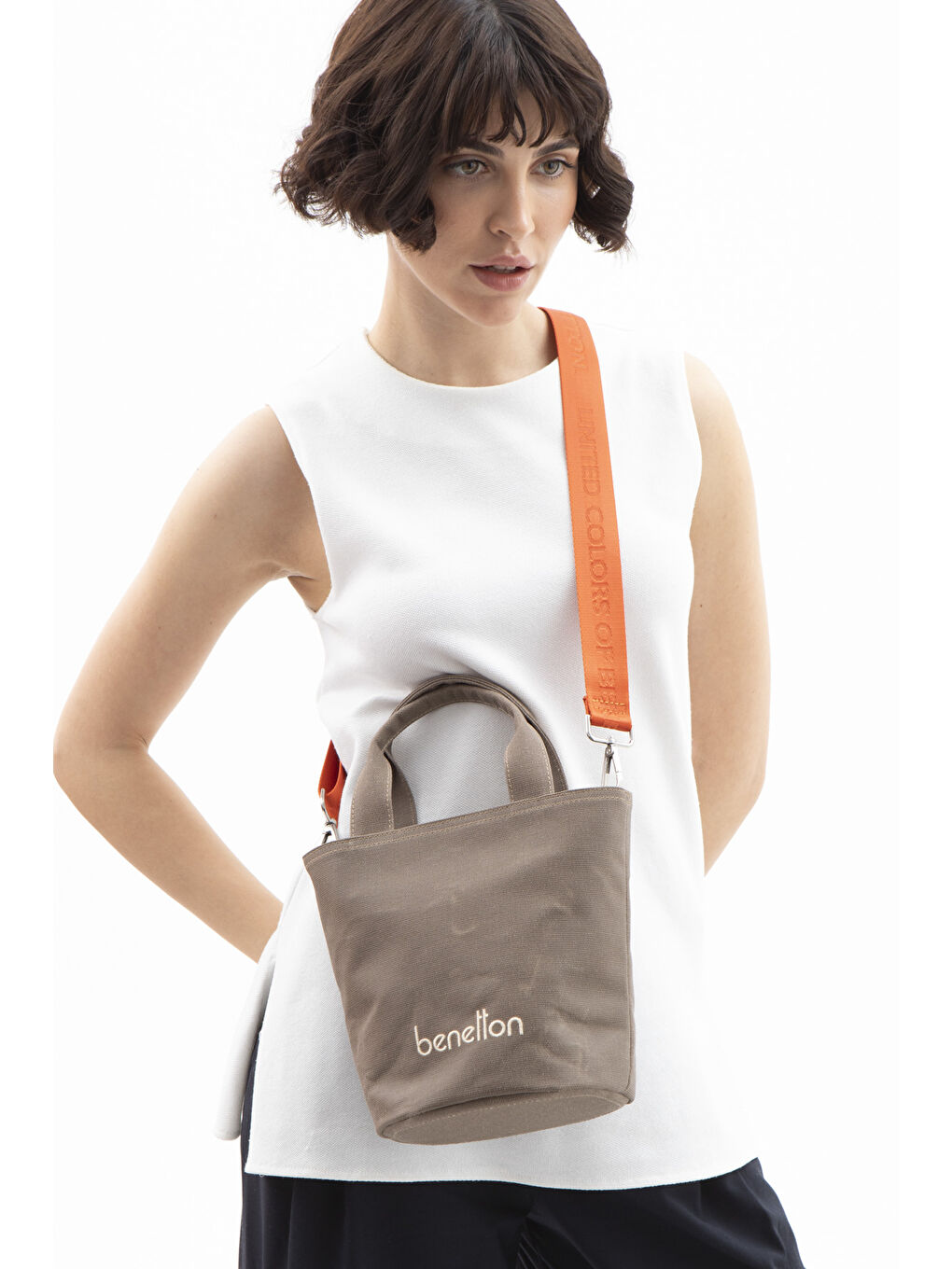 Kahverengi Kadin El Çantasi Kahve BNT1619-1