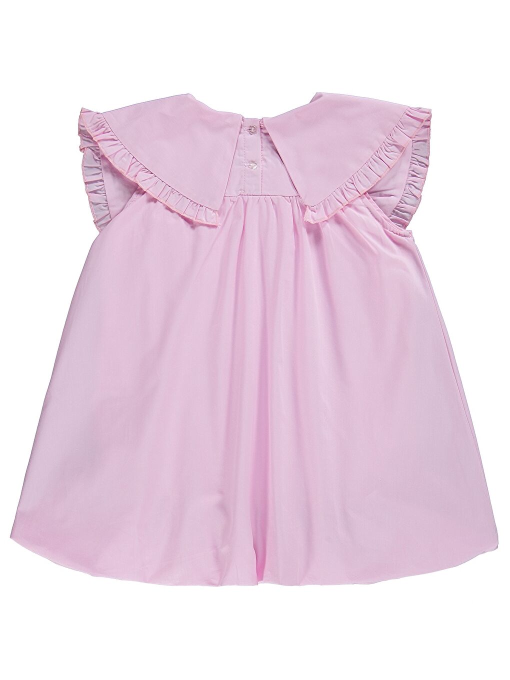 Girls Balon 4-9 Yaş Elbise - Pembe-1