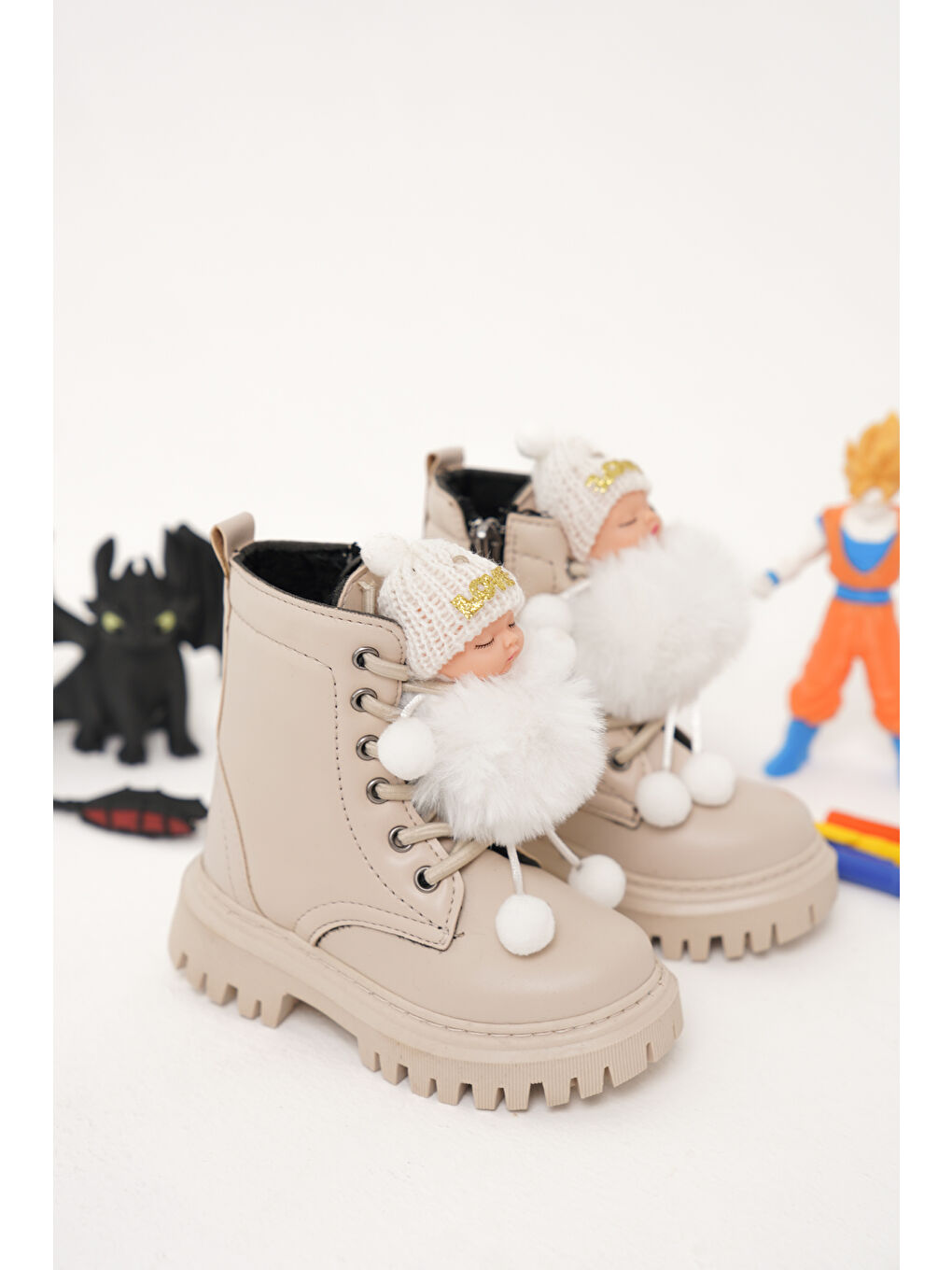 Bej D006 Günlük Ortopedik Kız Çocuk Bebek Botu