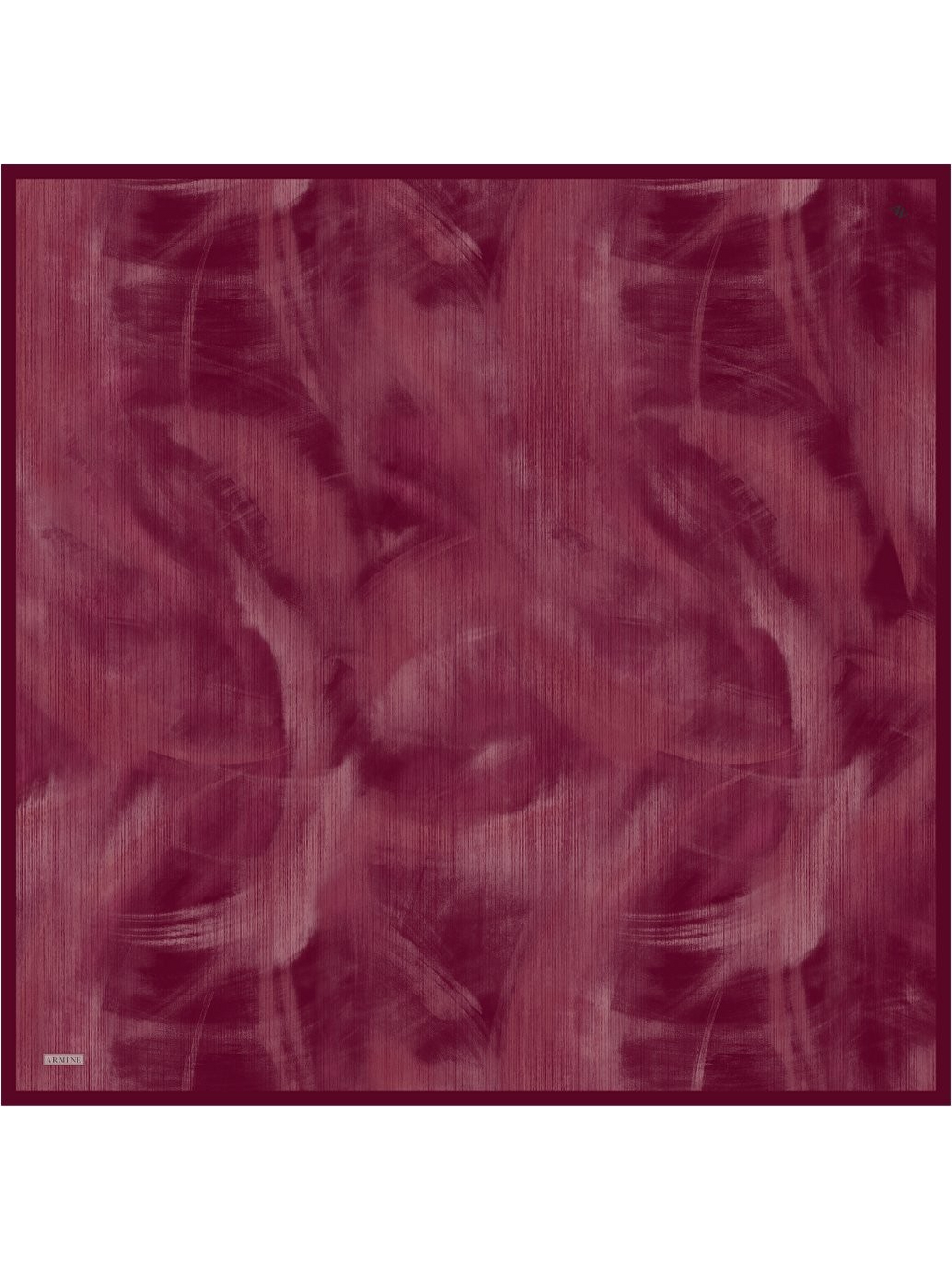 Bordo Saf İpek Twill Eşarp 9513D 83-1