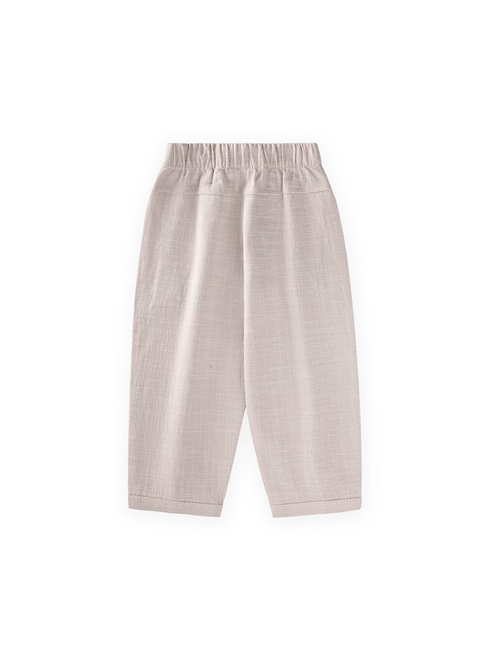 Keten Boyfriend Pantolon 2-10 Yaş Bej-1
