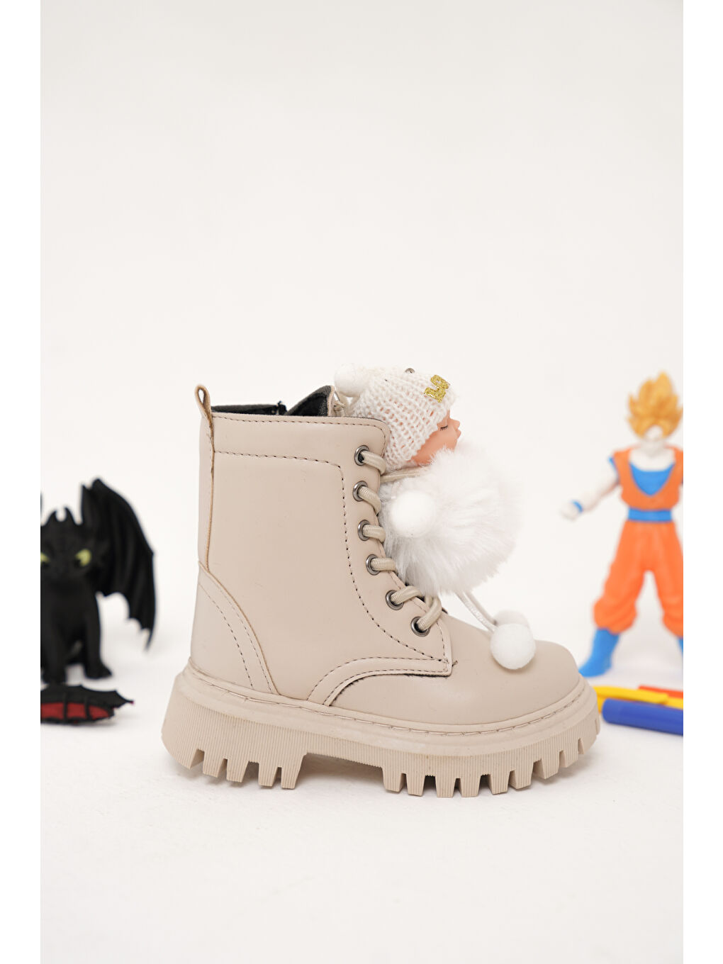 Bej D006 Günlük Ortopedik Kız Çocuk Bebek Botu-1