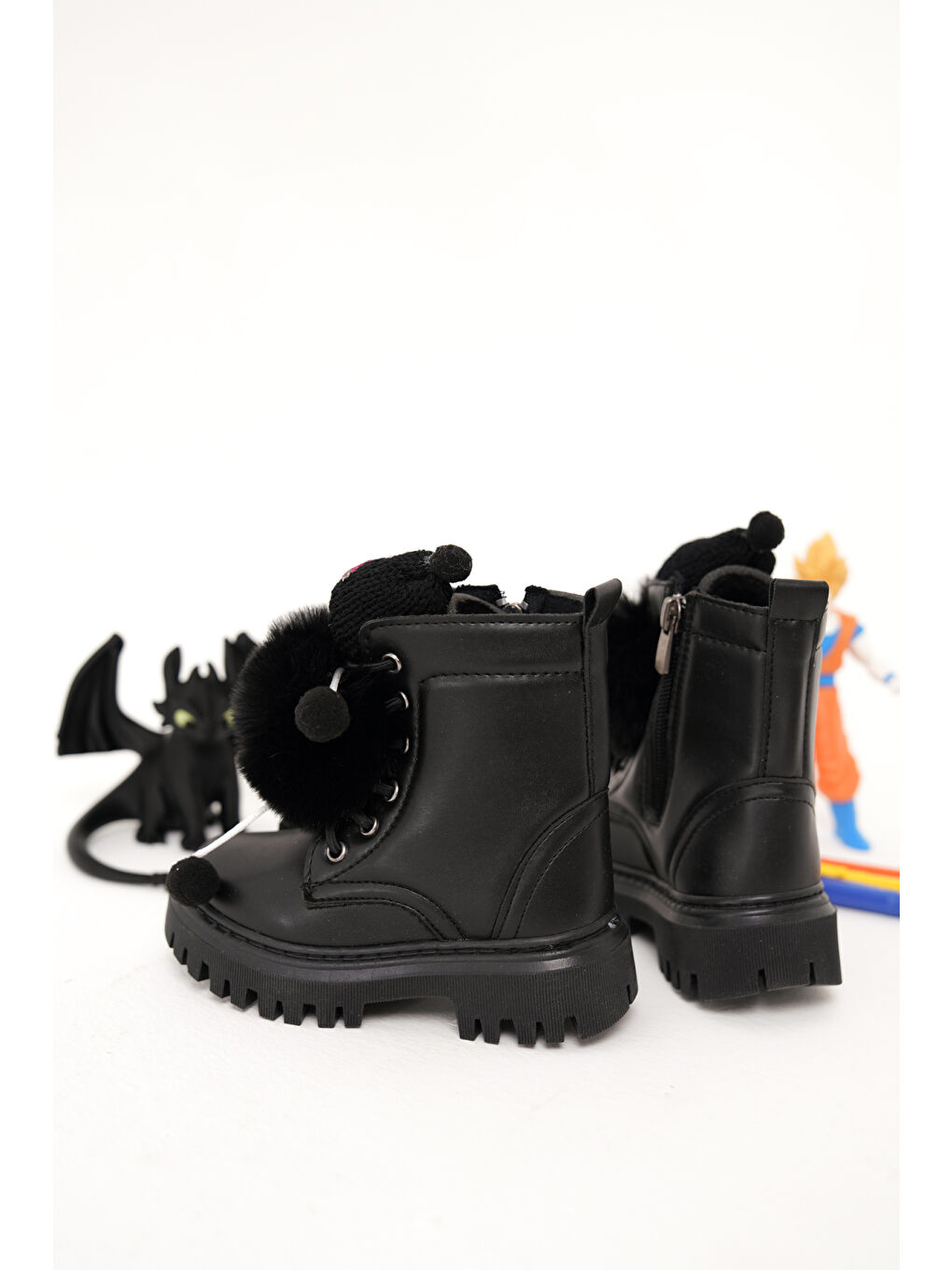 Siyah D006 Günlük Ortopedik Kız Çocuk Bebek Botu-4