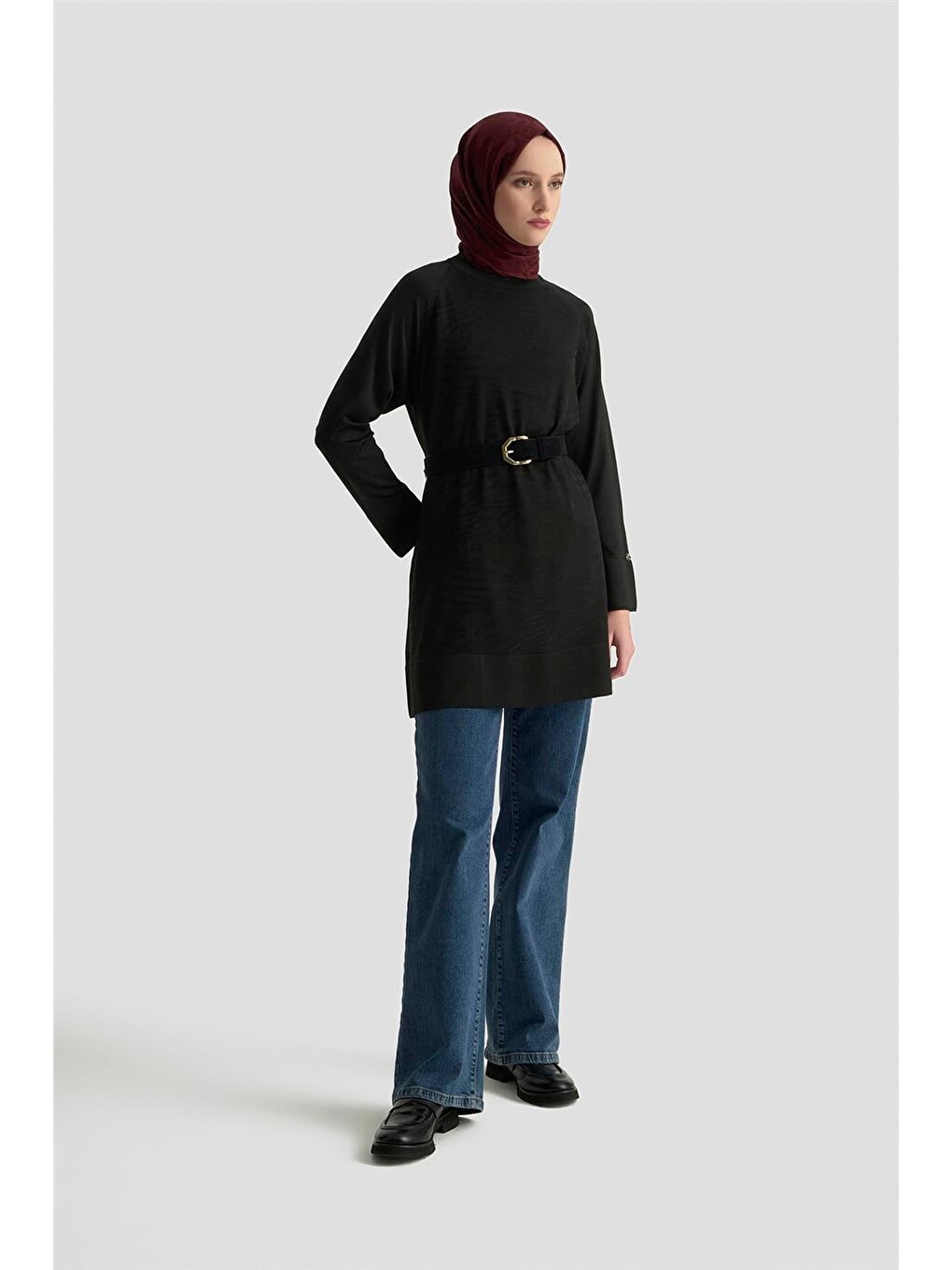 Trend Triko Tunik 25Ktd4114 Siyah-1