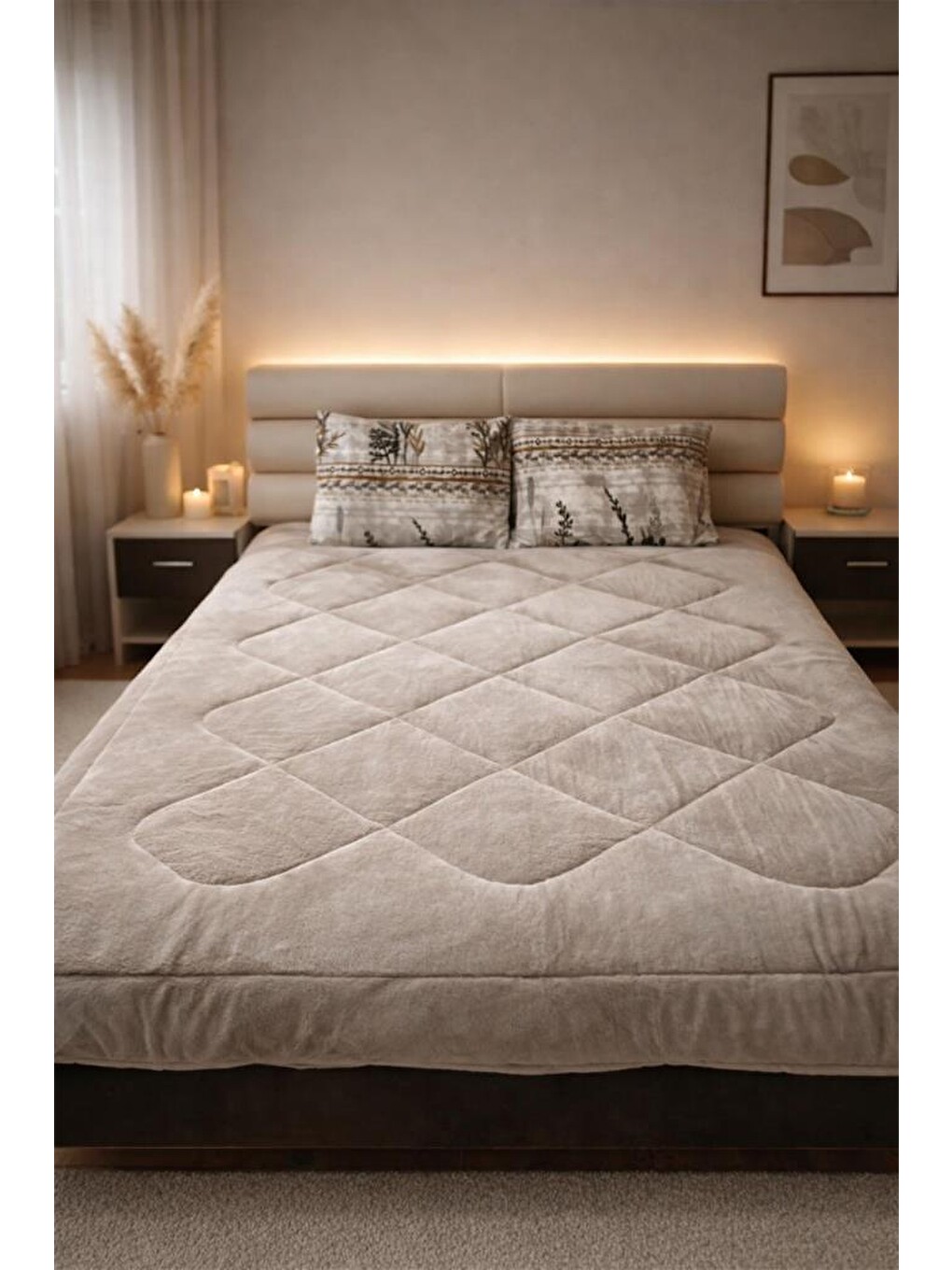Karışık Dalım Wellsoft 195x215 Cm Çift Kişilik Yorgan Takımı-1