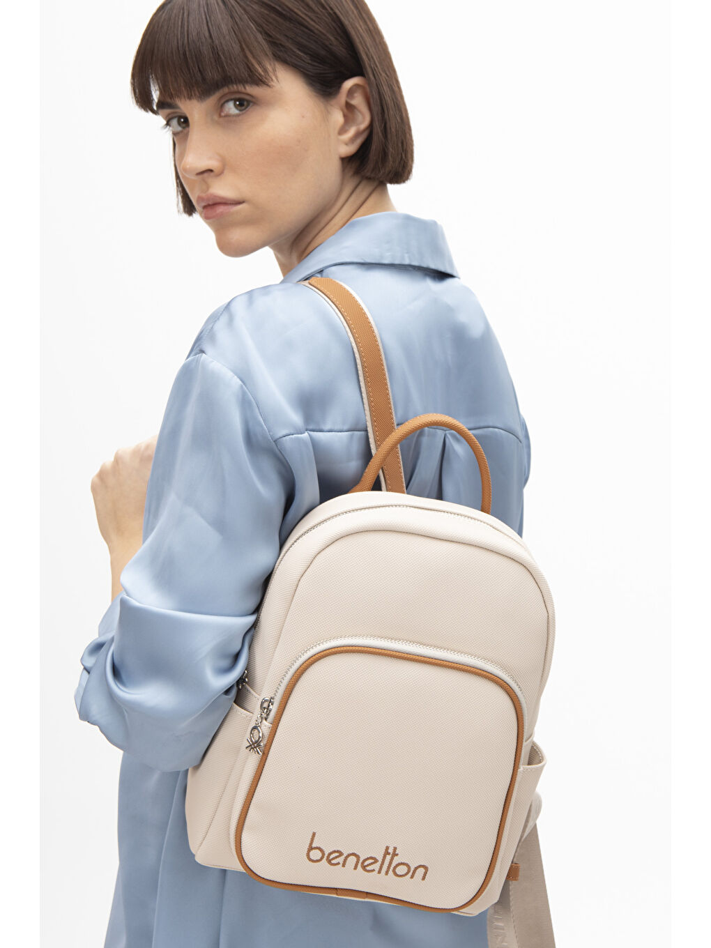 Kadin Sirt Çantasi Bej-Camel BNT1605