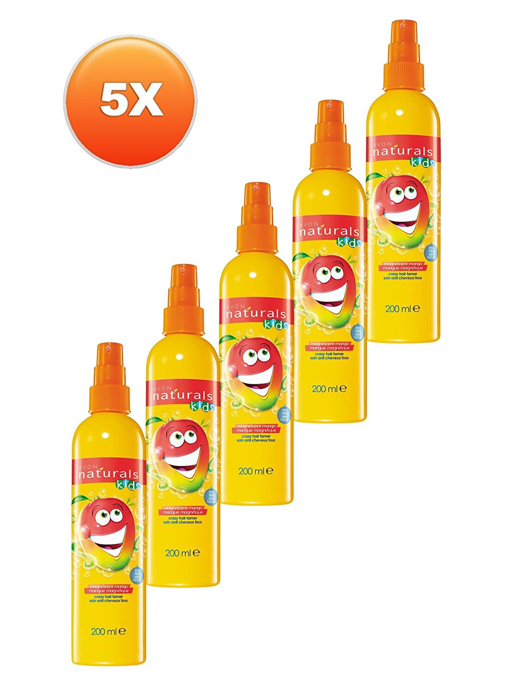 AVON Mango Kokulu Saç Açıcı Sprey 200 Ml. Beşli Set - 1