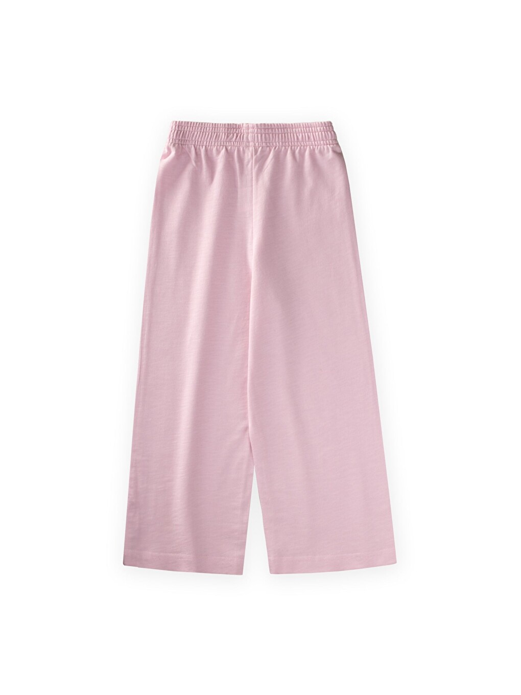 Geniş Kesim Pantolon 4-12 Yaş Pudra Pembe-1