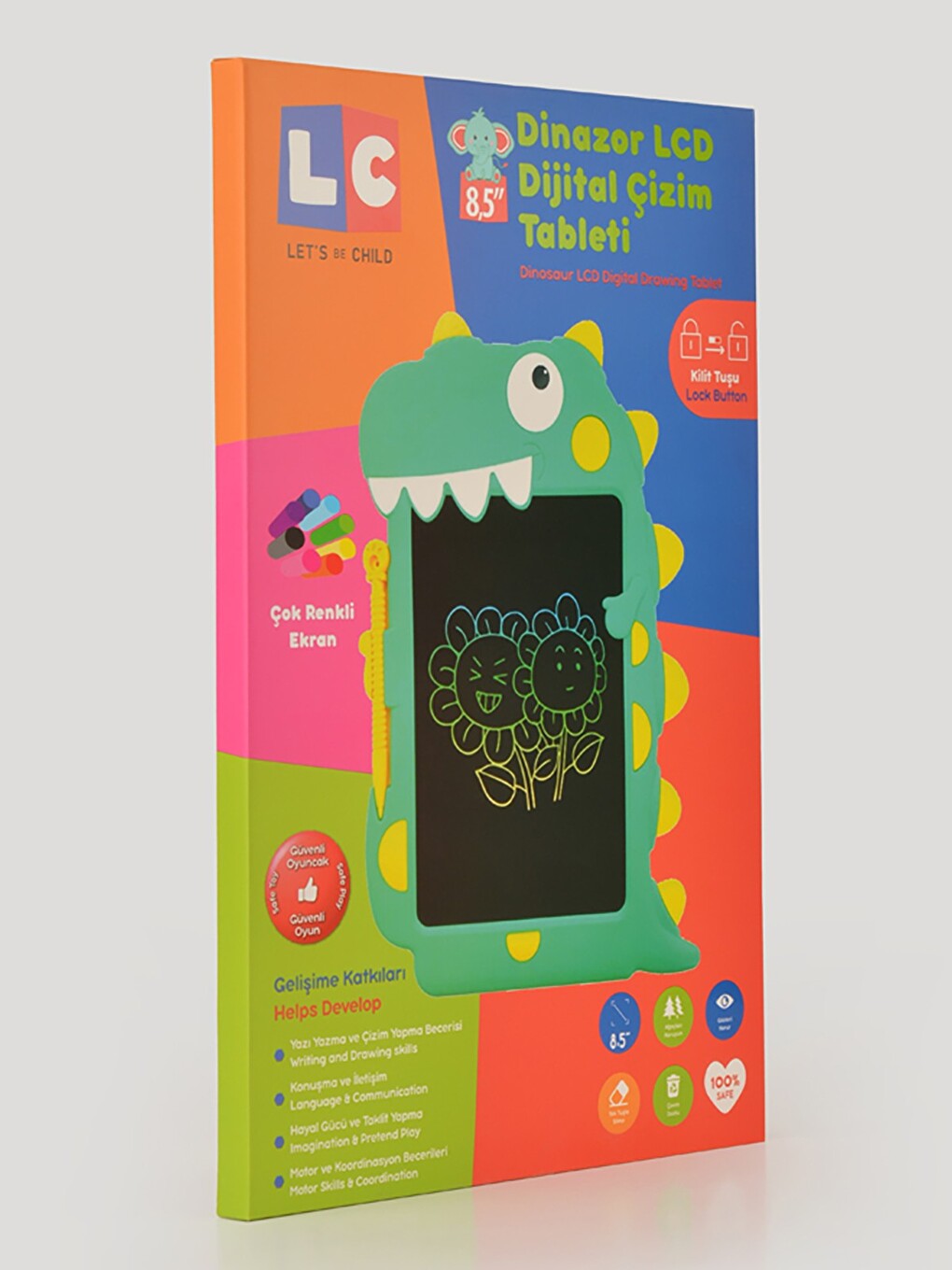 Dinozor Çizim Tableti 8,5 İnç