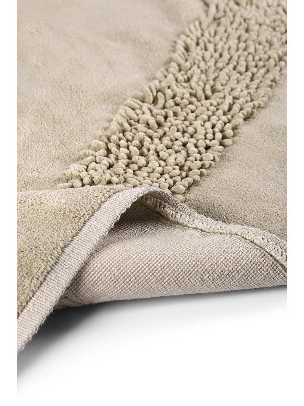 Melo Doğal Pamuklu 2'li Banyo Paspas & Halı Seti 60x100 50x60 Bej-4