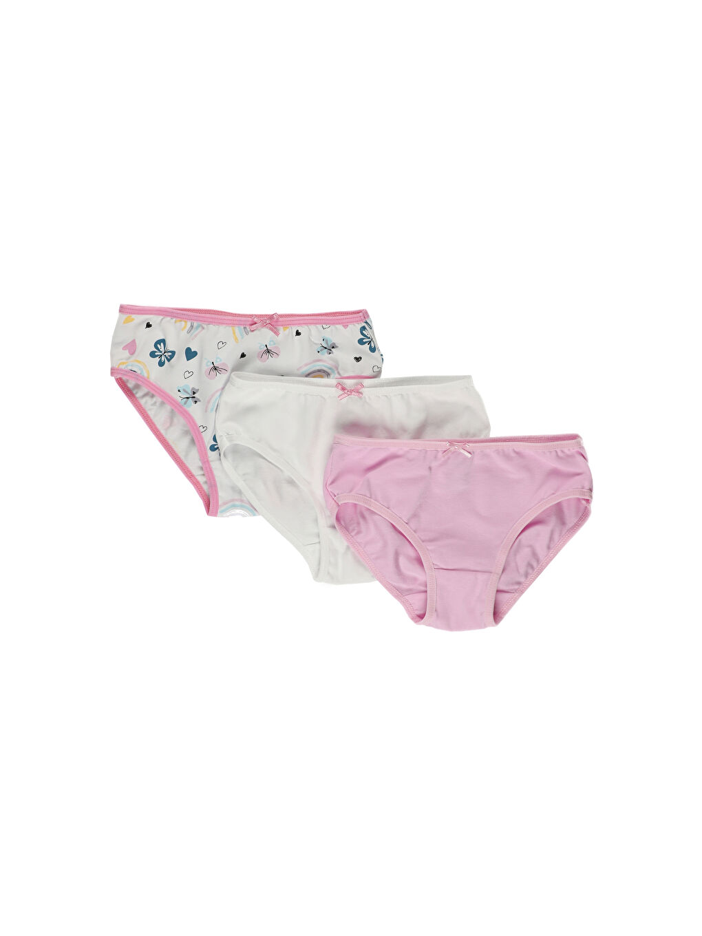 Karışık Kız Çocuk 3 lü Slip-1