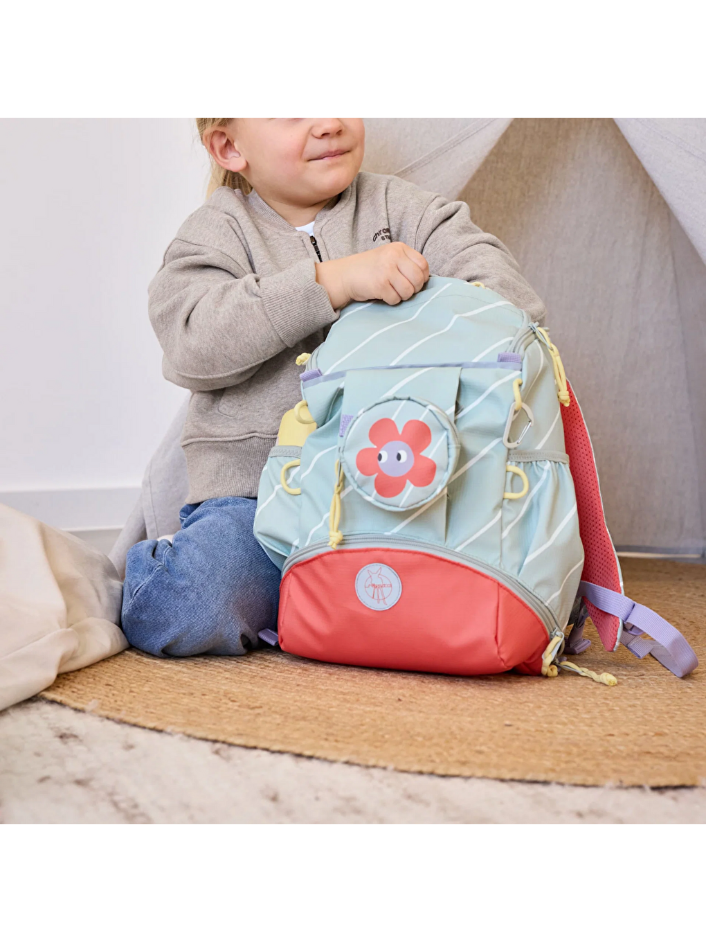 Karışık Happy Trails Mini Outdoor Sırt Çantası Up Flower-7