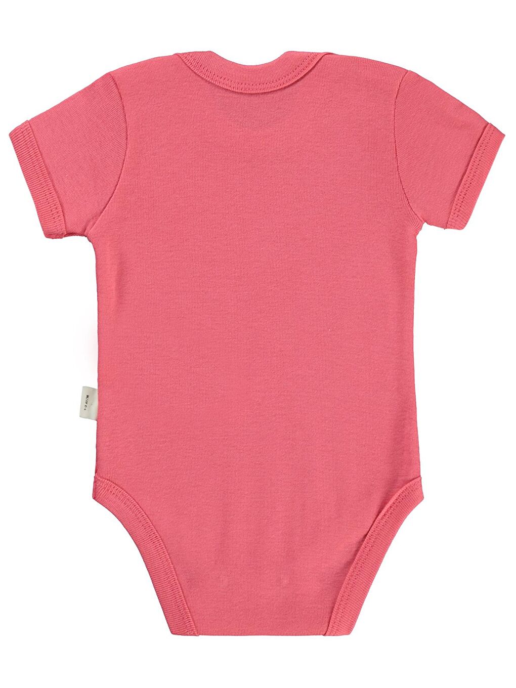 Baby Cute Bunny Baskılı 1-36 Ay Çıtçıtlı Badi - Kırmızı 6-9 Ay-1