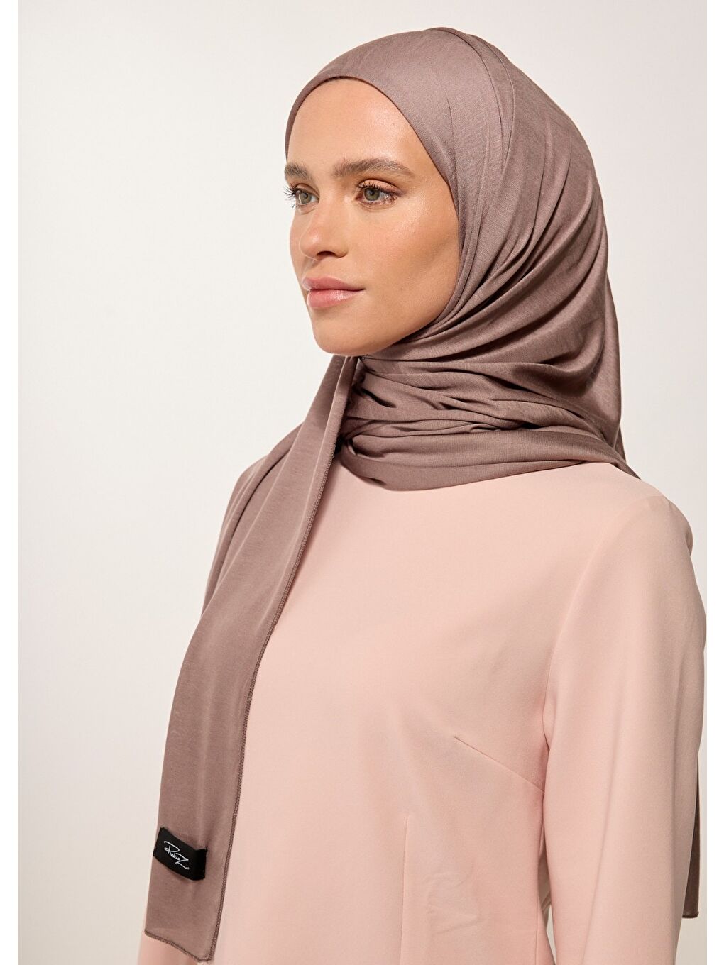 Bej Tesettür Şal - Vizon Viskon-2