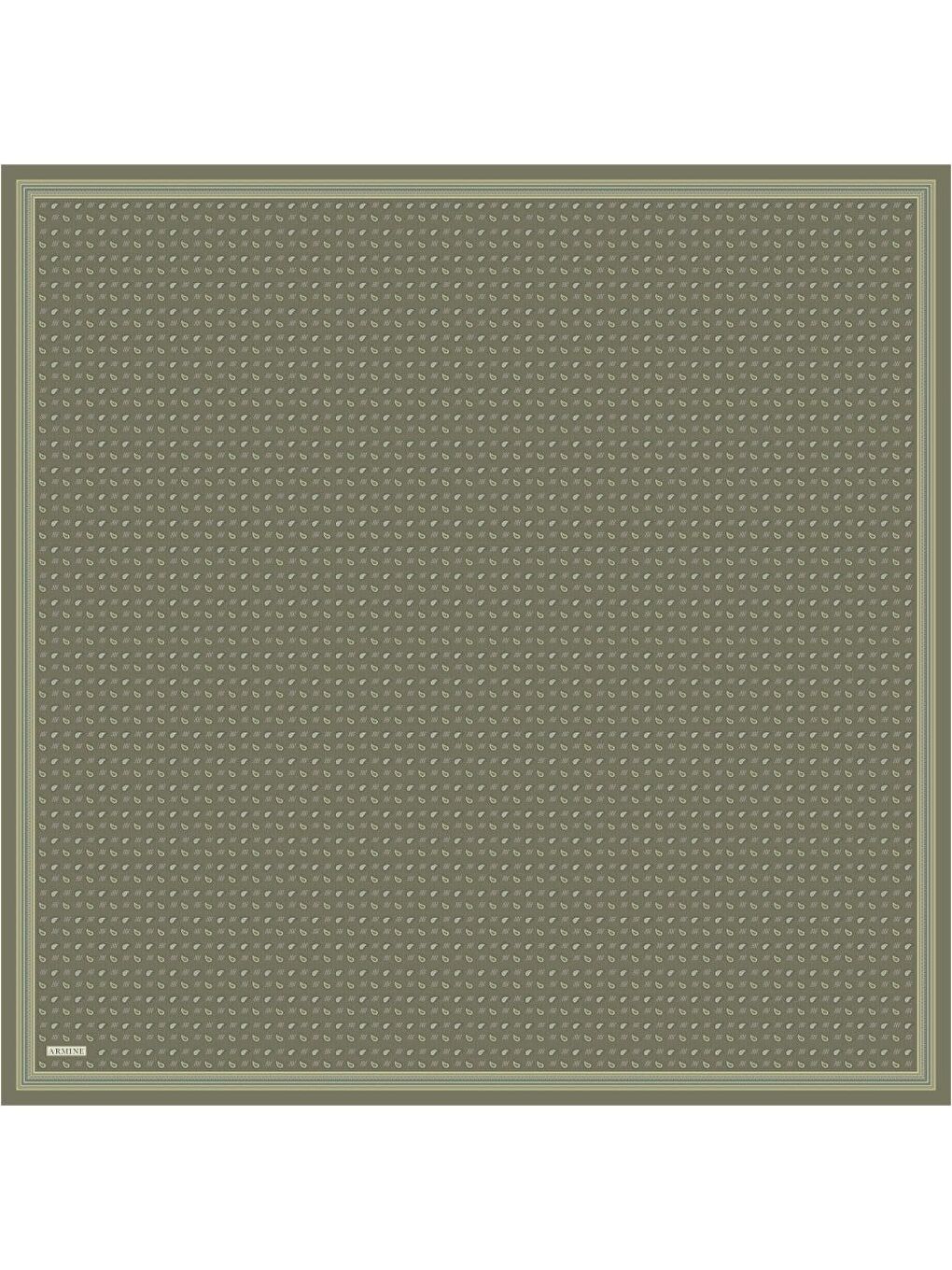 Haki Saf İpek Sura Eşarp 9548D 85-3