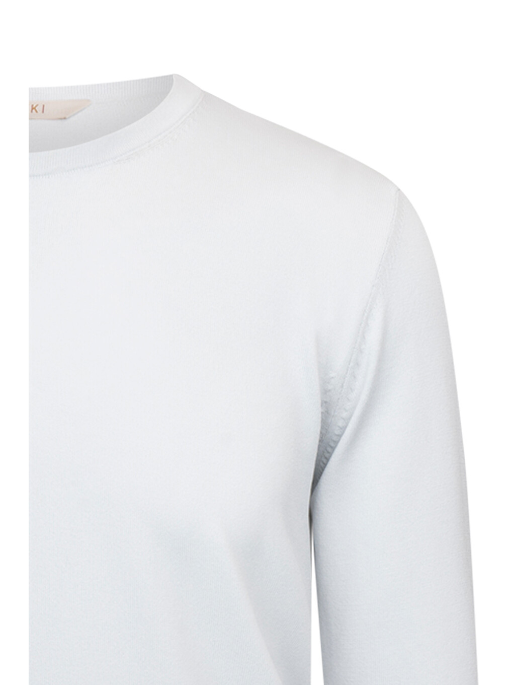 Gri Regular Fit Bisiklet Yaka Rayon Triko Kazak-2