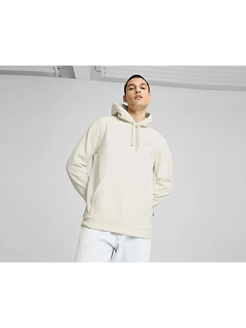 Ess Elevated Hoodie Erkek Günlük Sweatshirts 68189287 Bej-2