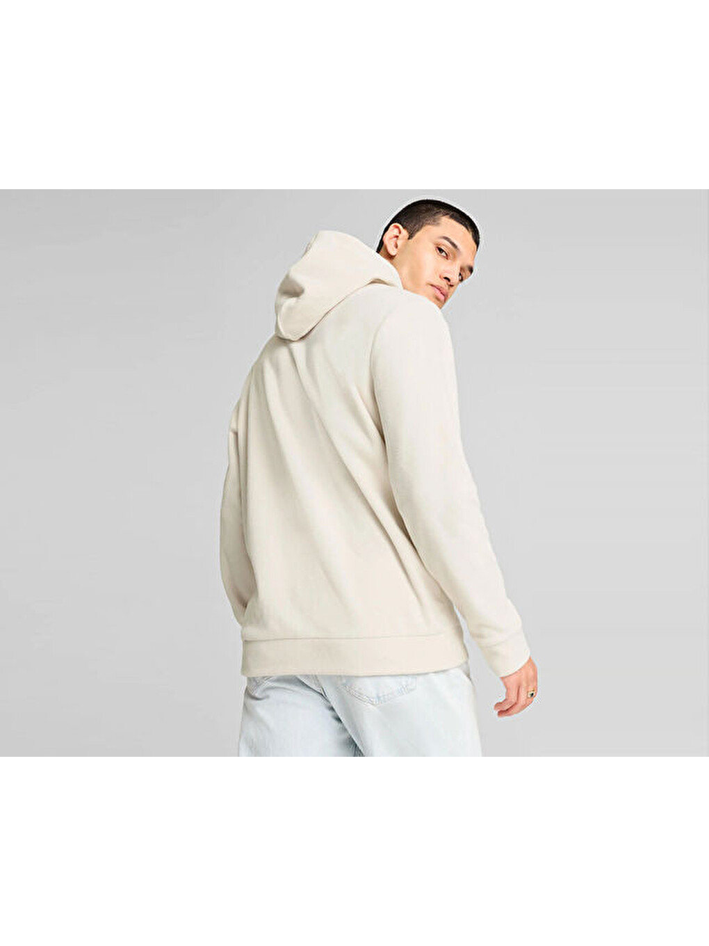 Ess Elevated Hoodie Erkek Günlük Sweatshirts 68189287 Bej-3