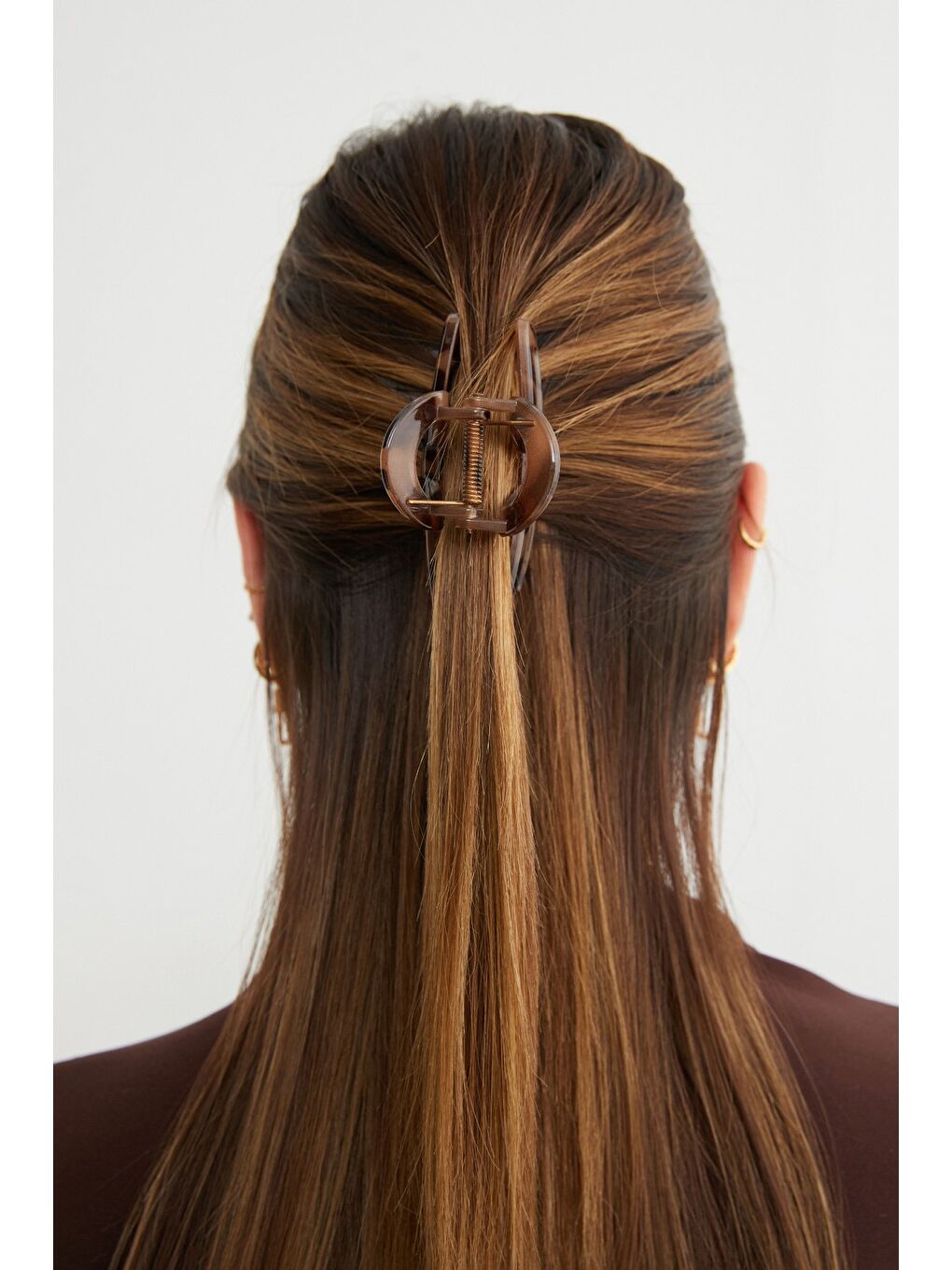 Kahverengi Leopar Desenli Fiyonk Mandal Toka-2