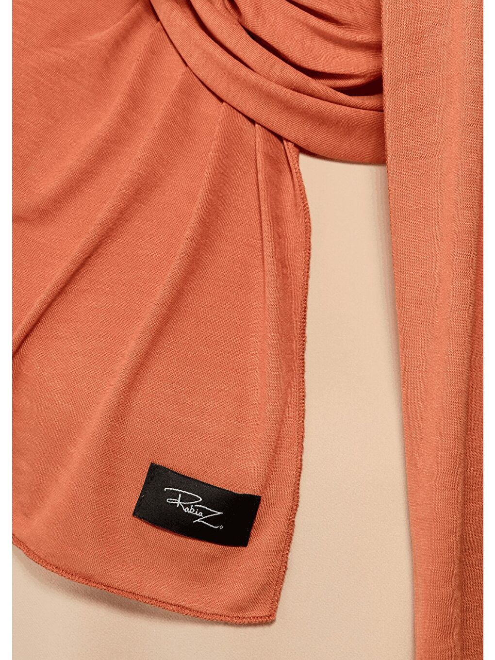 Turuncu Tesettür Şal - Rust Penye-4