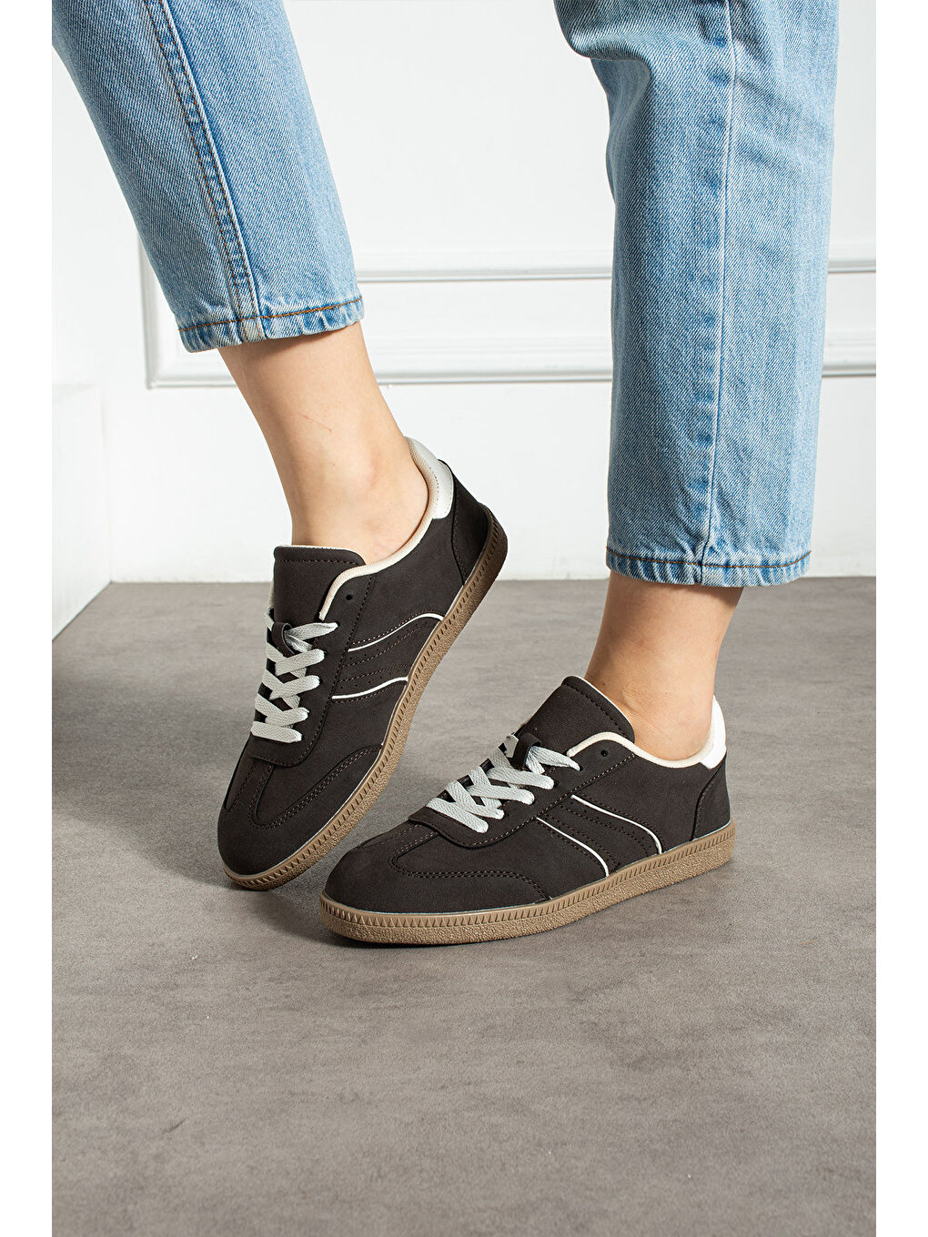 Kahverengi Kadın Günlük Spor Ayakkabı