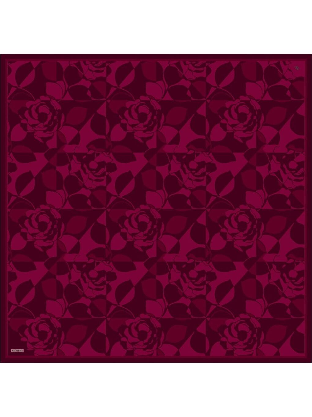 Bordo Saf İpek Sura Eşarp 9551D 02-4