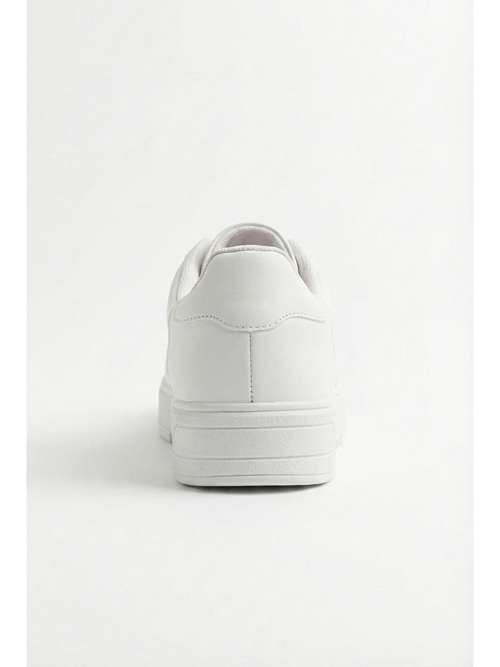 Erkek Yüksek Tabanlı Bağcıklı Spor Ayakkabı Beyaz-4