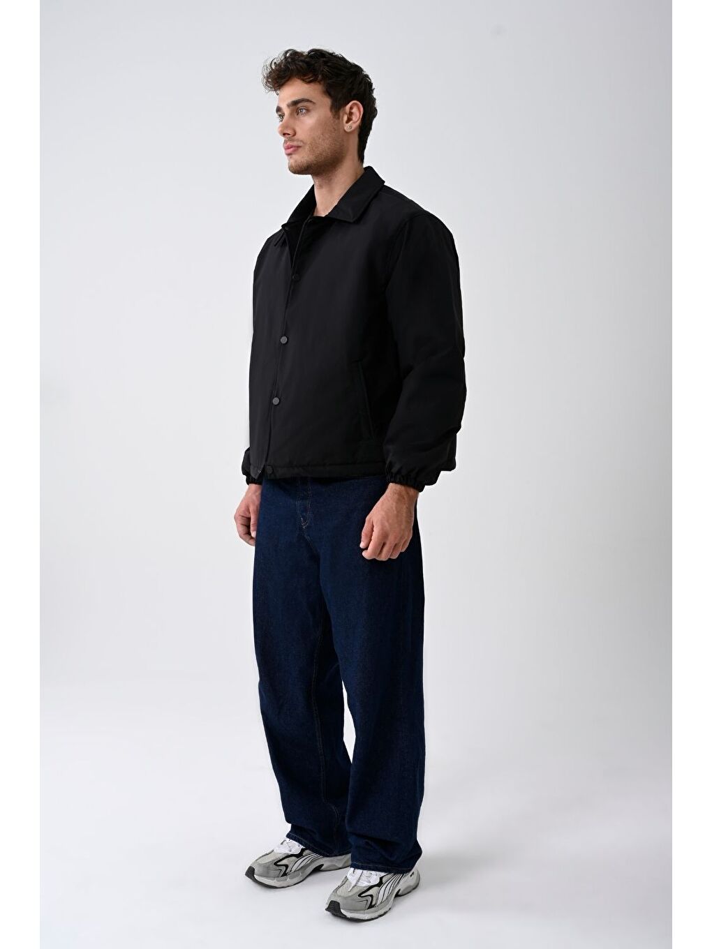Siyah Vibes X Vesto Boxy Fit Ceket 003-1