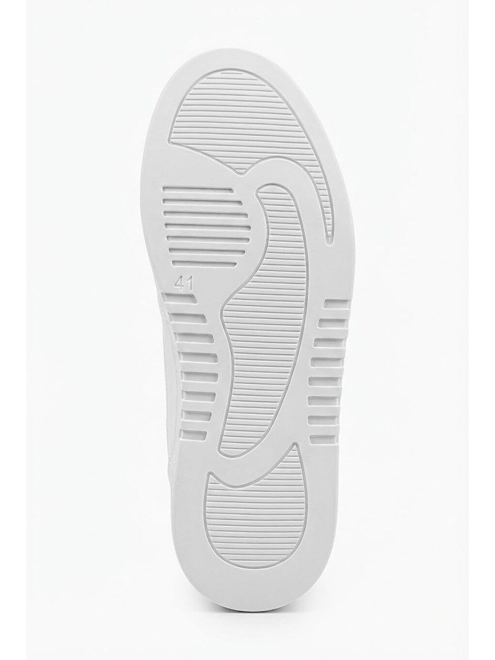 Erkek Yüksek Tabanlı Bağcıklı Spor Ayakkabı Beyaz-5