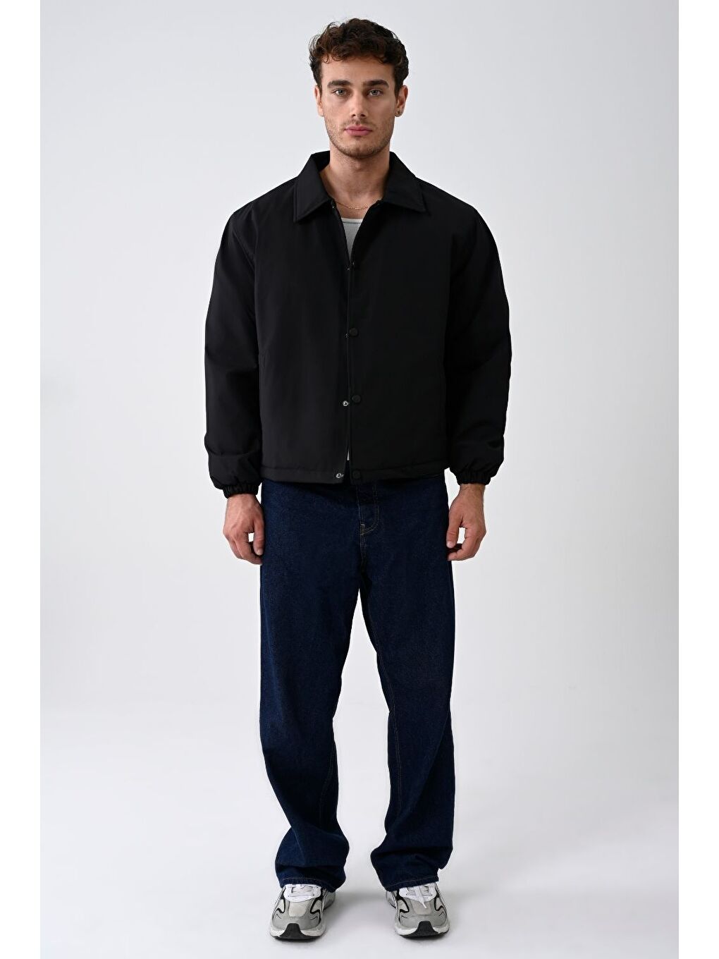 Siyah Vibes X Vesto Boxy Fit Ceket 003-2