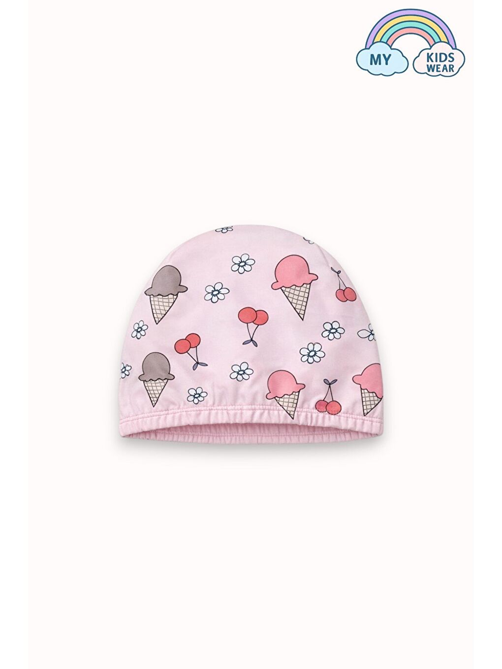 Pembe Kız Çocuk Deniz Kombini 3’lü Set – Mayo, Havlu ve Bone 12576-3