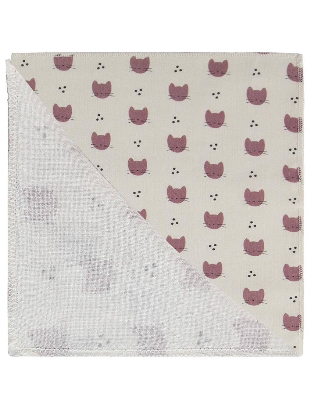Baby Kedi Empirme 75x75 Cm Battaniye - Ekru