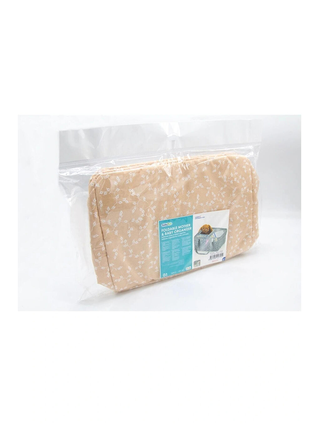 Katlamalı Anne & Bebek Organizer Somon Çiçek-2